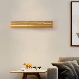 مصباح حائط خشبي حديث، إضاءة الممر، إضاءة حائط بجانب السرير بتصميم نورديك