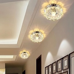 مصباح سقف كريستالي كشاف SMD 3 وات مصباح إبداعي أنبوبي ضوء قبة ملون