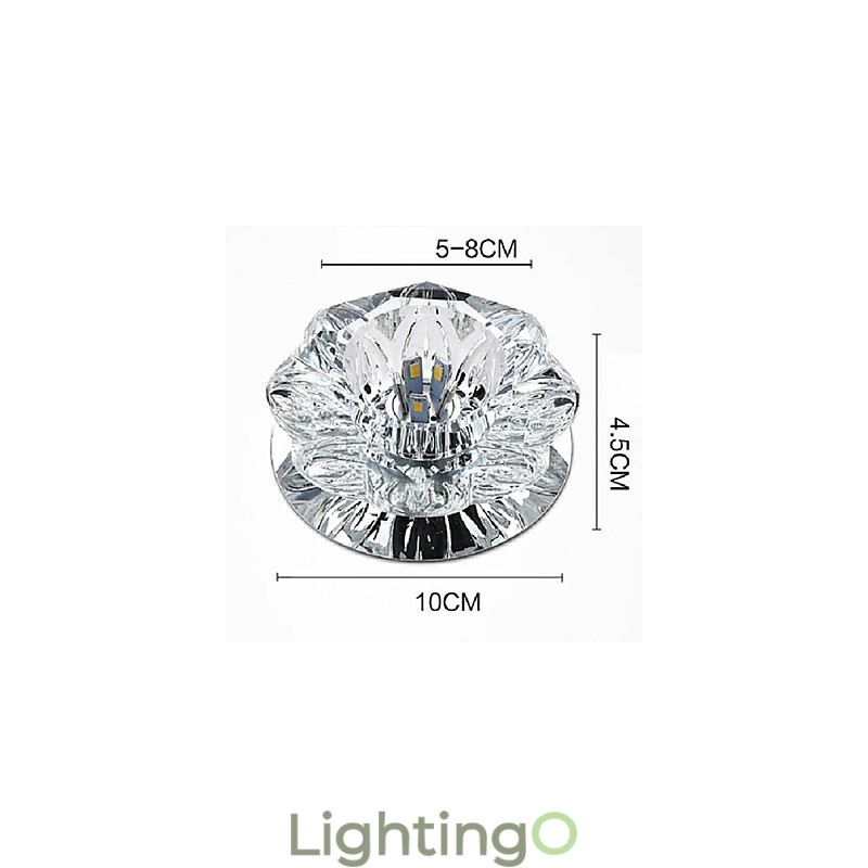 مصباح سقف كريستالي كشاف SMD 3 وات مصباح إبداعي أنبوبي ضوء قبة ملون