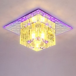 مصباح سقف كريستالي صغير كشاف SMD 3 وات مصباح إبداعي أنبوبي ضوء قبة مربع ملون