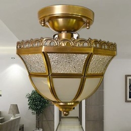 مصابيح سبوت معدنية نحاسية صغيرة الحجم بتصميم كلاسيكي تقليدي