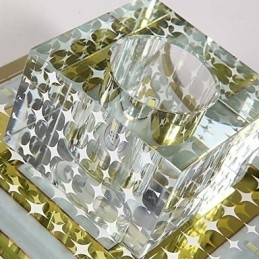 مصباح سقف كريستالي كشاف SMD 3 وات مصباح إبداعي أنبوبي ضوء قبة ملون