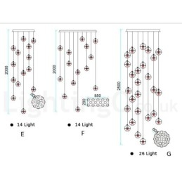 مصباح معلق على شكل كرة بلورية من تصميم Creative Engineering Stage