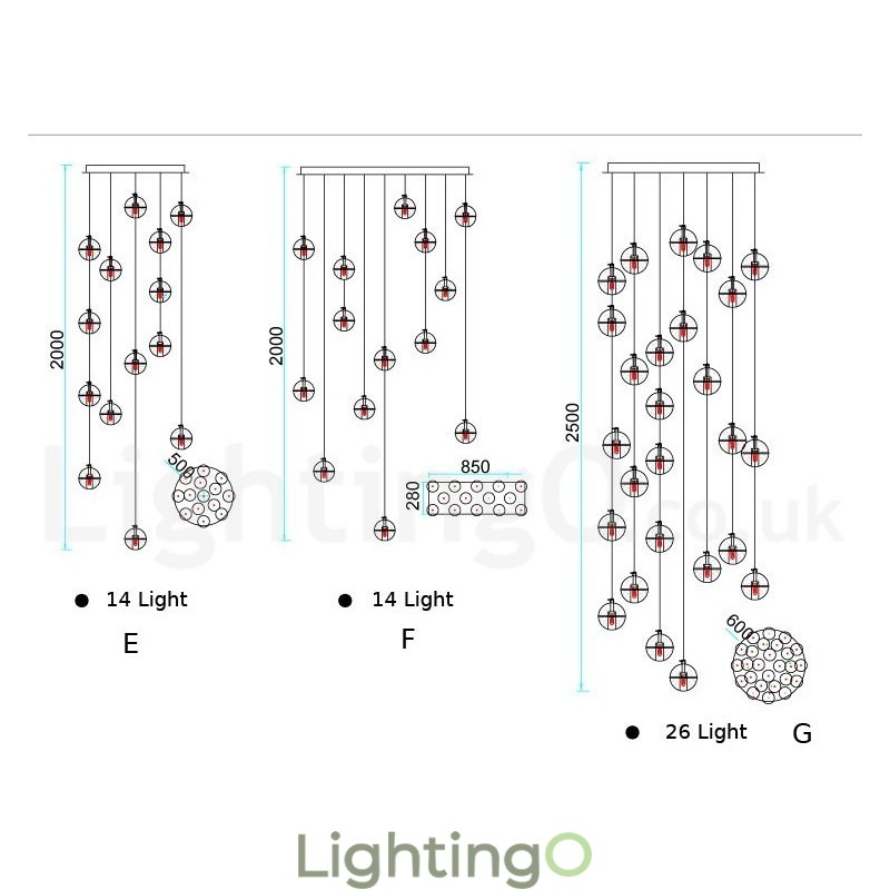 مصباح معلق على شكل كرة بلورية من تصميم Creative Engineering Stage