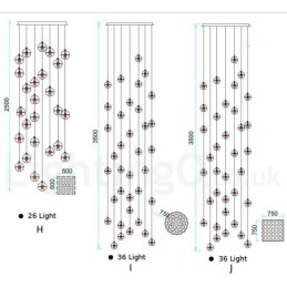 مصباح معلق على شكل كرة بلورية من تصميم Creative Engineering Stage