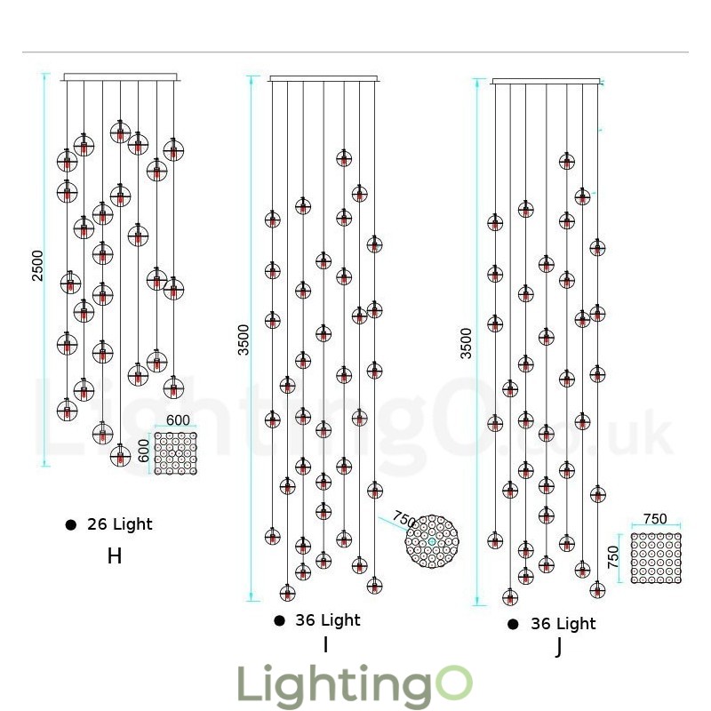 مصباح معلق على شكل كرة بلورية من تصميم Creative Engineering Stage