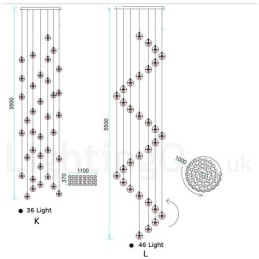 مصباح معلق على شكل كرة بلورية من تصميم Creative Engineering Stage