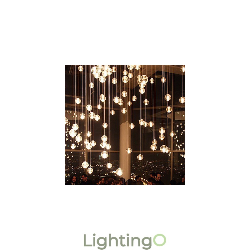 مصباح كريستال زجاجي حديث من All Over The Sky Star Bocci Droplight Aurora Borealis