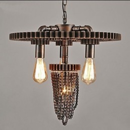مصباح بثلاثة رؤوس من Industrial Wind Cafe Studio Gear