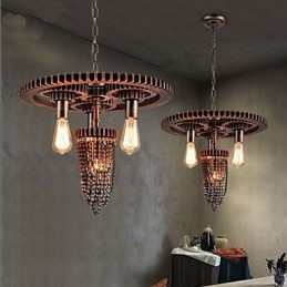 مصباح بثلاثة رؤوس من Industrial Wind Cafe Studio Gear