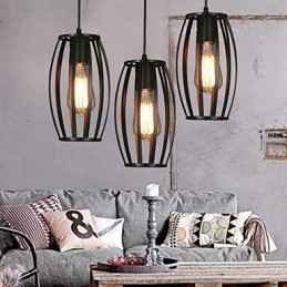 مصباح ثريا من الحديد المطاوع برأس واحد من Creative Loft Restoring Ancient Ways