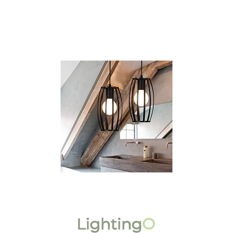 مصباح ثريا من الحديد المطاوع برأس واحد من Creative Loft Restoring Ancient Ways