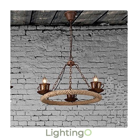ثريا سيراميك ريترو لارون بتصميم حبل الرياح، بسيطة 3 ثريا سيراميك ريترو لارون بتصميم حبل الرياح، بسيطة 3