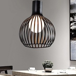 مصباح ثريا حديدي أمريكي بتصميم قفص طيور بتصميم ريترو