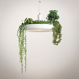 مجموعة مصابيح معلقة بتصميم عصري حديث باللون الأبيض النقي