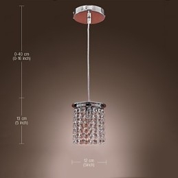 مصباح معلق كهربائي صغير الحجم بتصميم عصري من الكريستال