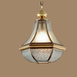 قلادة صغيرة من الريف الأمريكي مصنوعة من النحاس والزجاج