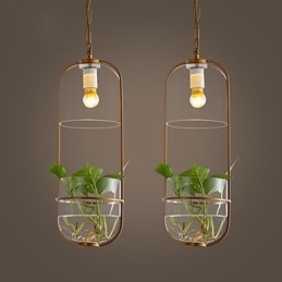مصباح معلق بتصميم زخرفي عصري معاصر (لا يشمل النباتات)